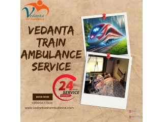 Vedanta offers the Tightest Patient Approach Train Ambulance in Bangalore at Night
