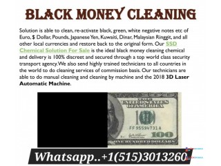 Ssd chemical solution for all defaced currency cleaning