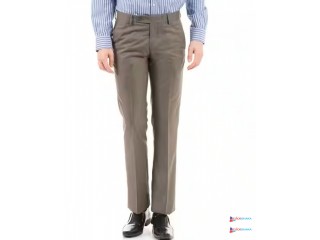 Flat-Front Slim Fit Trousers