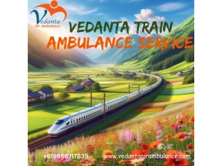 Before departing, the Vedanta Train Ambulance in Kolkata makes the necessary preparations