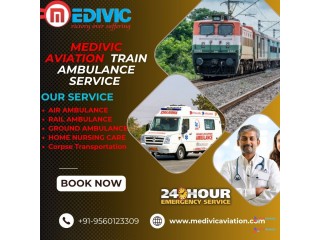 Get a risk-free transfer with Medivic Aviation Train Ambulance in Guwahati