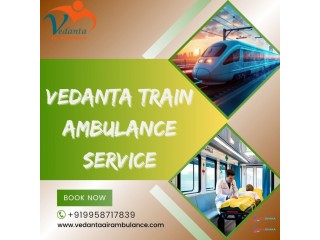 When scheduling medical transfers, Patna's Vedanta Train Ambulance Services maintain the highest level of safety