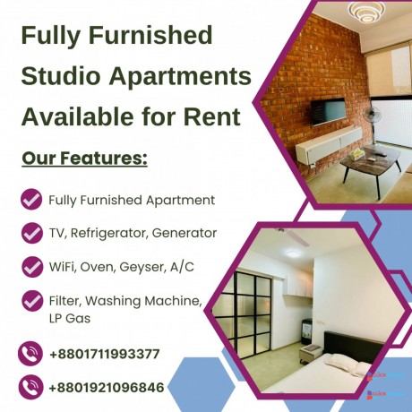 rent-1-room-studio-serviced-apartment-with-modern-furniture-in-bashundhara-ra-big-0