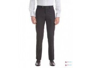 Flat-Front Tapered Fit Trousers