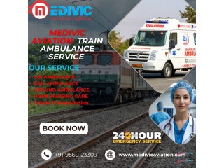 Medivic Aviation Train Ambulance in Delhi Offers Ongoing Care for Patients