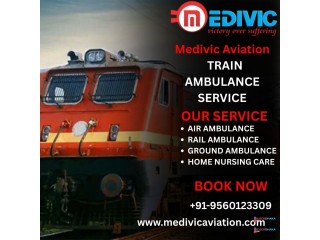 Medivic Aviation Train Ambulance for Patient Transport with Advanced ICU Facilities in Guwahati