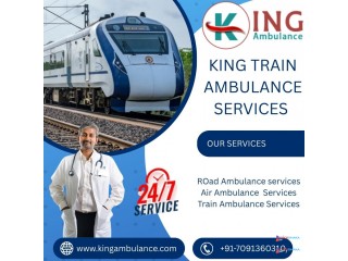 Now Book King Train Ambulance Service in Jamshedpur for Life Care