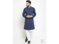 purple-state-men-navy-blue-solid-straight-kurta-small-0