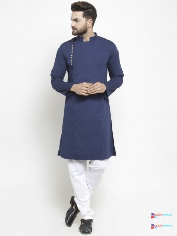 purple-state-men-navy-blue-solid-straight-kurta-big-0