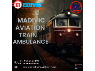 Medivic Aviation Train Ambulance Service in Allahabad at affordable price rate