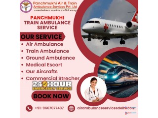 Hire Panchmukhi Train Ambulance Service in Delhi with High-Tech Medical Facility