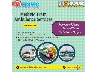 Medivic Train Ambulance in Guwahati Provides Fully Fledged Ability throughout the Journey