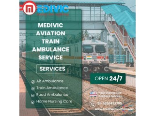 Medivic Aviation Train Ambulance in Ranchi Offers Effortless Travel for Ill Patients