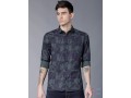 highlander-men-navy-blue-olive-green-slim-fit-printed-casual-shirt-small-0