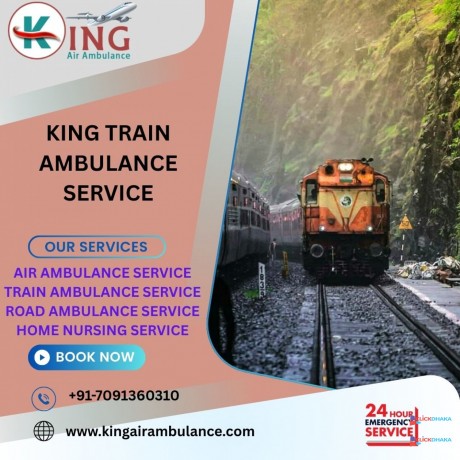 book-king-train-ambulance-in-kolkata-for-fast-transfer-and-critical-type-cases-big-0