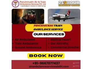 Select Panchmukhi Train Ambulance in Hyderabad to Relief and Authentic Medical Facility