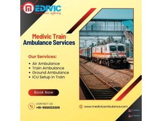 Medivic Train Ambulance in Patna equips life-saving equipment and 24/7 invasive transfer assistance