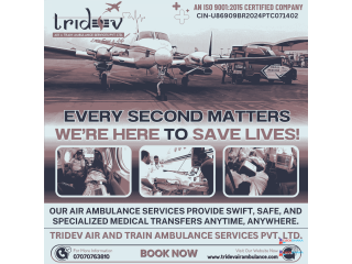 The Relaxation in the Tridev Air Ambulance Services in Patna for Patients