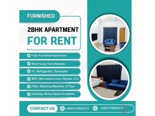 Furnished 2BHK Serviced Apartment for Rent – Bashundhara R/A