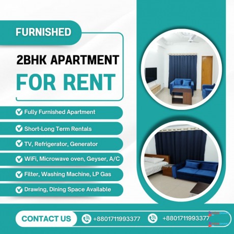 furnished-2bhk-serviced-apartment-for-rent-bashundhara-ra-big-0