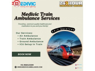 Medivic Train Ambulance in Patna provides you with complete Patients transits security