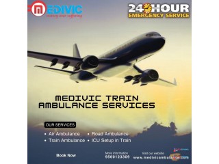 Medivic Train ambulance in Guwahati provides you with a very professional service for every process
