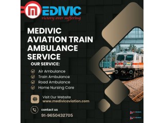 Medivic Aviation Train Ambulance in Patna Provides Continuous Support throughout Your Stay