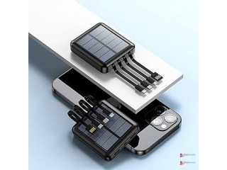 Solar Power Bank 10000 mah with Emergency LED flash light