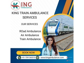 Choose King Train Ambulance Service in Siliguri to take care of your critically ill patients