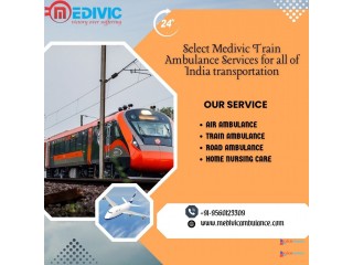 Medivic Train Ambulance for 24/7 Urgent Situation Medical Transportation in Patna