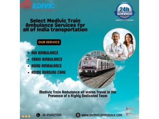 Medivic Train Ambulance in Kolkata provides safe and reliable transfer of patients with a skilled team