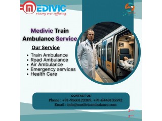 Medivic Train Ambulance Services in Ranchi transfer patients without any inconvenience