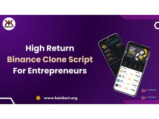High-Return Binance Clone Script for Entrepreneurs