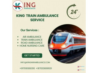 King Train Ambulance in Raipur transfers your sick patient to their destination at a very high speed