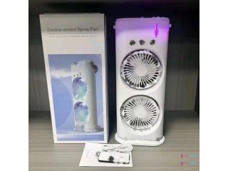 Rechargeable Double-ended Spray Fan Portable Humidifier Fan Air Conditioner Household Small Air Cooler