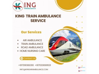 King Train Ambulance service in Dibrugarh provides transportation facility to patients at a very low cost