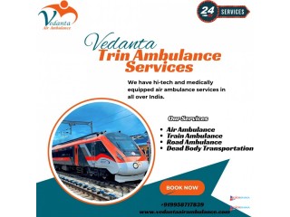 Vedanta Train Ambulance in Kochin makes emergency travel extremely smooth and safe