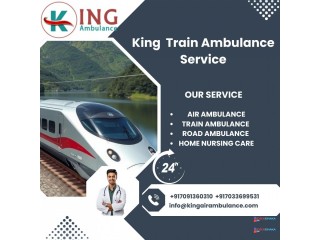 King Train Ambulance in Siliguri provides a comfortable transportation facility to your patient