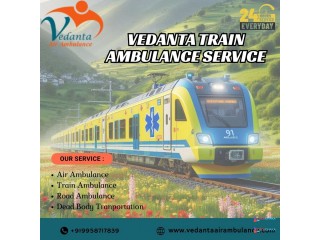 Vedanta Train Ambulance in Jammu with Advanced Life Support System and Expert Team through Transportation