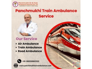 Book the Panchmukhi train ambulance service in Hyderabad for the transport of your patient.