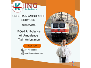 Book the most reliable King Train Ambulance service in Siliguri for your sick patient