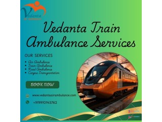 Get Vedanta Train Ambulance Services in Mumbai with high-tech medical arrangements