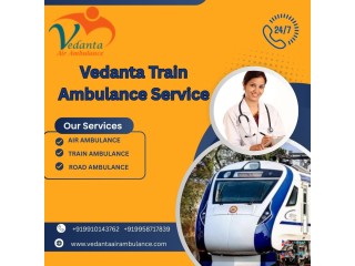 Vedanta Train Ambulance Services in Mumbai provides all the rudimentary facilities in the train