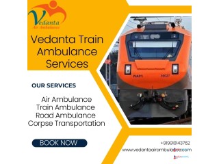 Vedanta Train Ambulance Services in Bhopal provide all the rudimentary facilities on the train