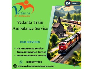 Vedanta Train Ambulance Services from Bhilai– Reliable and Risk-Free Relocation Arranged safely