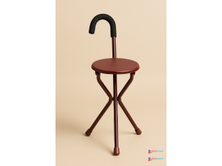 Portable Folding Walking Stick Chair Seat Can