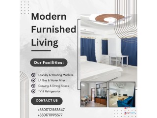 Beautifully Furnished 2-Room Apartment for Rent in Bashundhara R/A