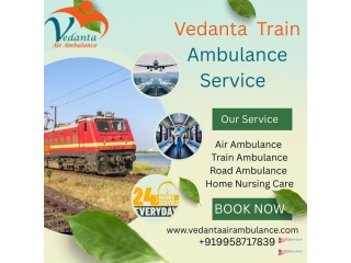 Vedanta Train Ambulance Services in Dibrugarh provide all the rudimentary facilities on the train