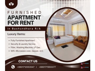 4BHK Fully Furnished Serviced Apartment for Rent – Bashundhara R/A, Dhaka