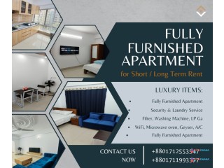 Elegant 3-Bedroom Furnished Apartment for Long-Term Rent in Bashundhara R/A